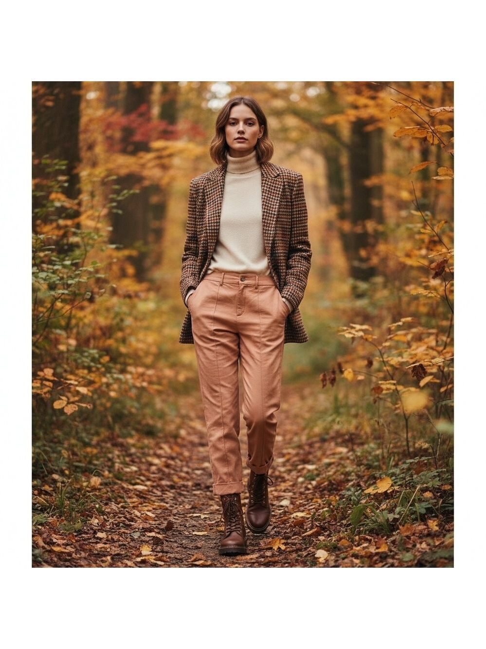 A New Day Roasted Brown Cuffed Rayon Blend Pants Size 12